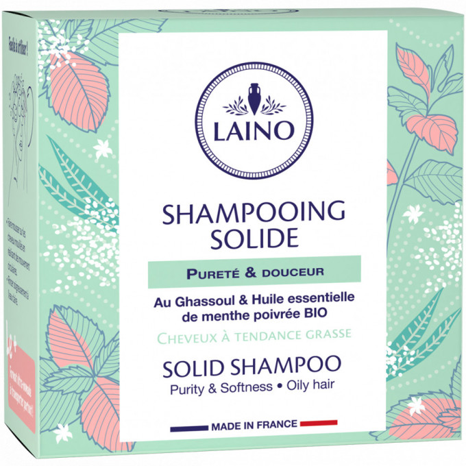 Șampon solid pentru păr gras, Pureté & Douceur, Laino, 60g