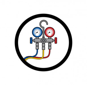 Baterie manometru freon / Manifold Refrigerant