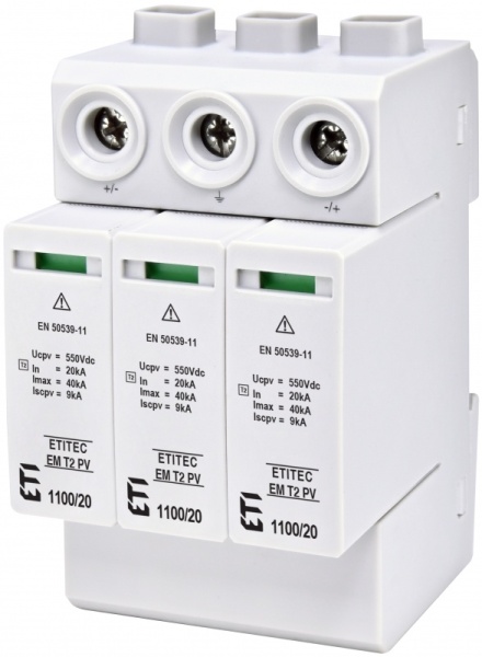Protecție supratensiuni ETITEC EM T2 PV 1100/20 Y 002440623