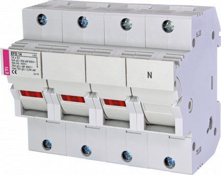 Separator sigurante fuzibile trifazat EFD 14 3p+N LED 50A, eti