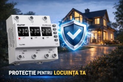 Releu Protecție Tensiune Trifazat DIGITOP V PRO-3F40A – Siguranță Avansată pentru Rețele 400V