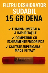 Filtru deshidrator sudabil pentru echipamente frigorifice, 15 gr DENA