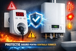 Releu Protecție Tensiune cu Priză 16A DIGITOP VP-16AN – Protecție Inteligentă pentru Electrocasnice