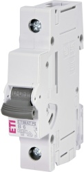 Siguranta automata ETI, 6A, 1P, curba declansare B, curent de rupere 6kA