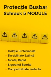 Protectie busbar tablou sigurante electrice, 5 borne Schrack