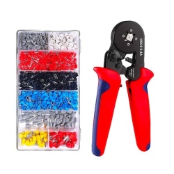 Cleste pentru sertizat pini terminali 0.25-10mm + set cutie 1800 pini
