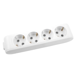 PRELUNGITOR FARA CABLU Panasonic,4P SCHUKO 16A 3500W ALB