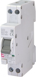 Siguranta automata diferentiala RCBO uni 25A, TIP A, Curba B ETI KZS-1M
