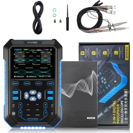 FNIRSI DPOX180H Osciloscop digital și generator de semnal 2în1, 180MHz - Img 5