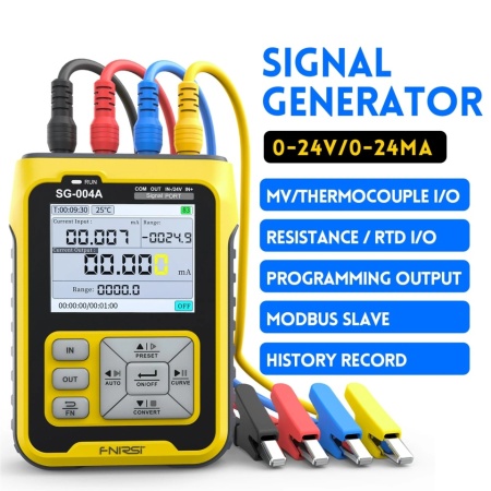 FNIRSI SG-004A Generator de semnal multifuncțional, măsurători de termocuplu și rezistență, 24 V, 0-24 mA, USB-C - Img 5