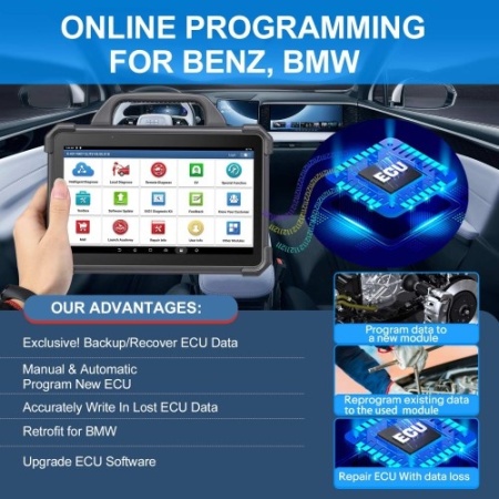 Launch original X-431 PAD7 PADVII elite Tester Auto Profesional pentru programari, codare online și calibrare ADAS - Img 4