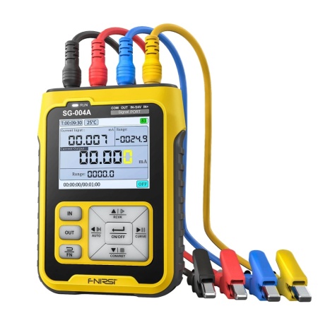 FNIRSI SG-004A Generator de semnal multifuncțional, măsurători de termocuplu și rezistență, 24 V, 0-24 mA, USB-C - Img 6