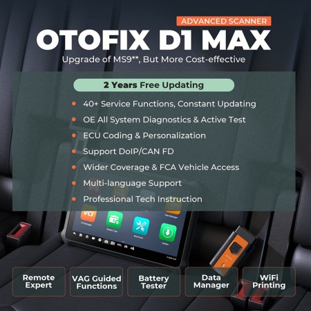 OTOFIX D1 MAX - Tester profesional multimarca similar AUTEL MK908/MS908! - Img 3
