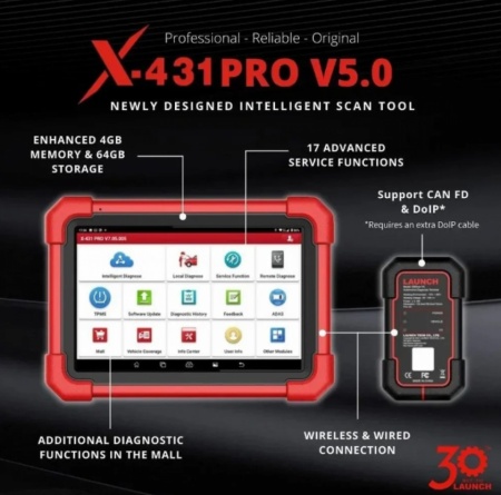 Launch x431 PROS V 5.0 model 2023 (inlocuieste Pros V1.0 - Img 2