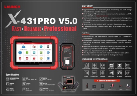 Launch x431 PROS V 5.0 model 2023 (inlocuieste Pros V1.0 - Img 3