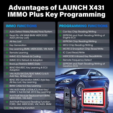 Launch X431 IMMO PLUS Key Programari Chei, Functii Immo avansate, Codari si functii speciale - Img 4