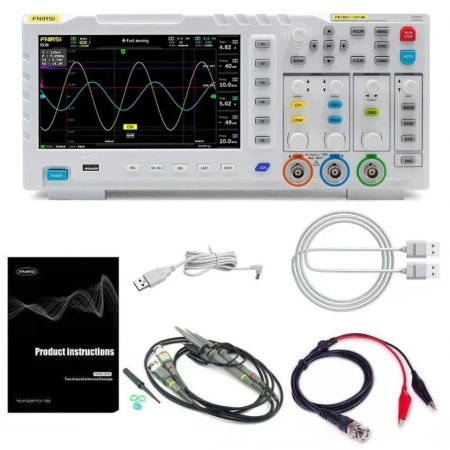 Osciloscop digital de birou FNIRSI 1014D, 2 canale, 100 MHz, 1 GSa/s