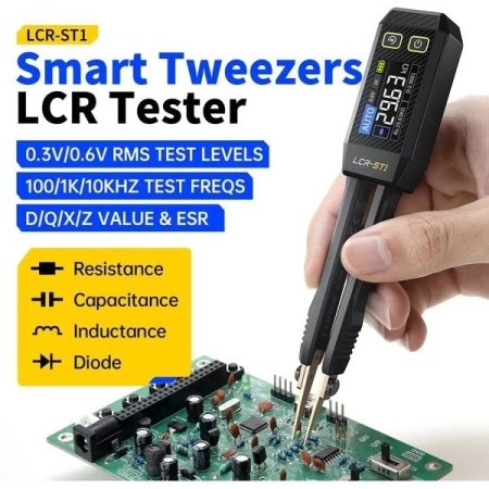 FNIRSI LCR-ST1 Tester digital portabil inteligent pentru componente - Img 3