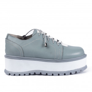 Pantofi casual dama 450 albastru - Img 1