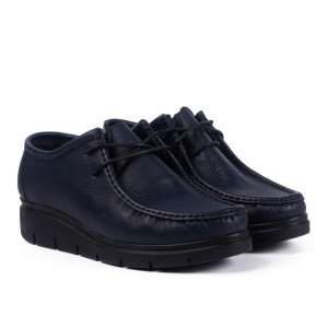 Pantofi casual dama 575 albastru - Img 2