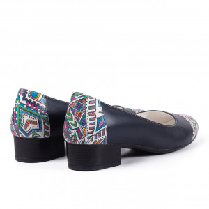 Pantofi eleganti dama 236 albastru - Img 3