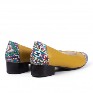 Pantofi eleganti dama 236 mustar - Img 3