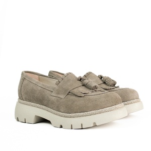 Pantofi casual 521 nisip velur - Img 3
