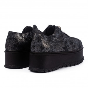 Pantofi casual dama 455 argintiu - Img 3