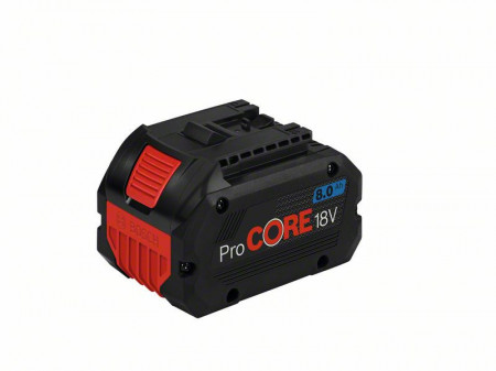 Acumulator Li-Ion Bosch Professional ProCORE, 18 V, 8.0 Ah, Flexible Power System, tehnologie COOLPACK 2.0 + cutie carton