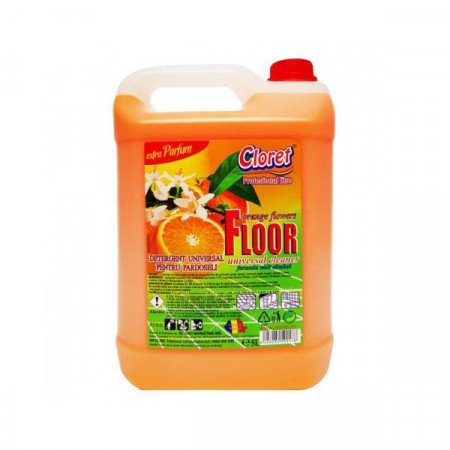 Detergent pardoseli, fara clatire, Portocale, 5L, Cloret