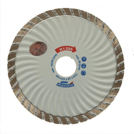 Disc diamantat Maxima Super Turbo, ceramica, faianta, gresie, piatra naturala, 180 x 22.2mm, Dedra 