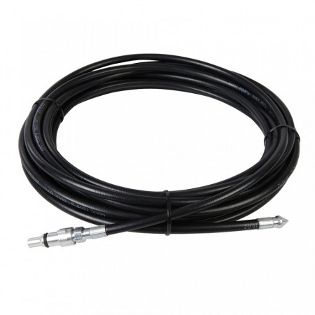 Furtun desfundat canalizari 10m, compatibil aparat spalat cu presiune, 110bar, cap glont, Silverline