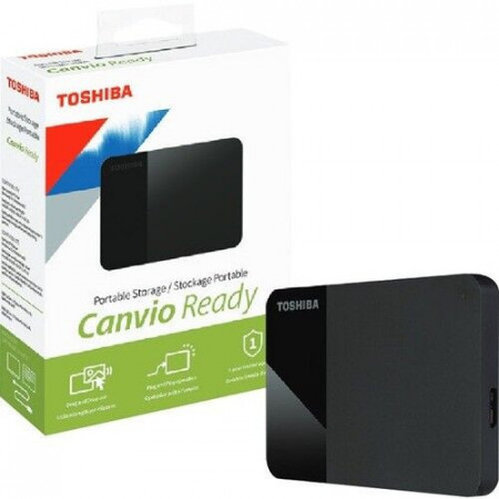 Hard Disk extern TOSHIBA Canvio Ready, 4TB, USB 3.2 Gen 1, negru
