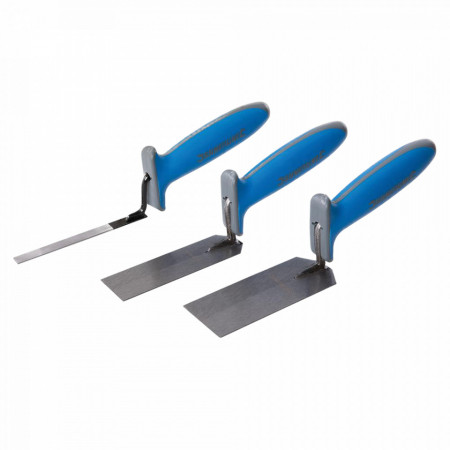 Set 3 mistrie zidarie, 13, 38, 51mm, maner PVC, Silverline