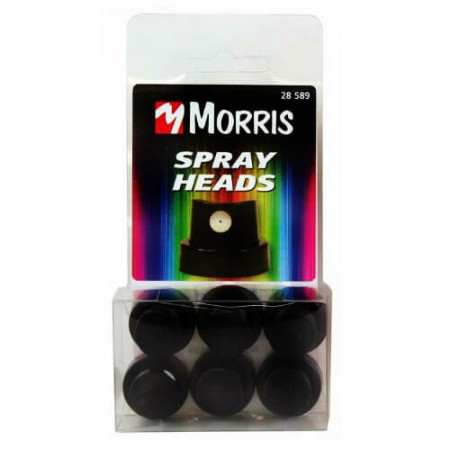 Set 6 capete spray tub vopsea, linii groase, Morris