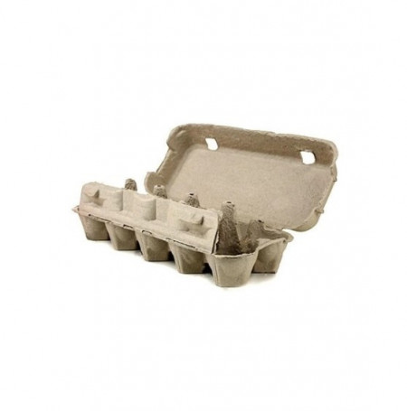 Set 60 cofraje oua gaina, carton reciclat, 10 compartimente