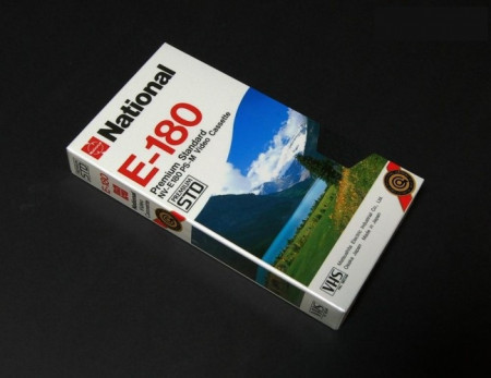 Caseta video VHS, E-180, Premium Standard STD, National