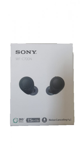 Casti In-Ear Sony WF-C700N, True Wireless, Noise Cancelling, Bluetooth, Microfon, Conexiune multipunct, Fast Pair, IPX4, Negru