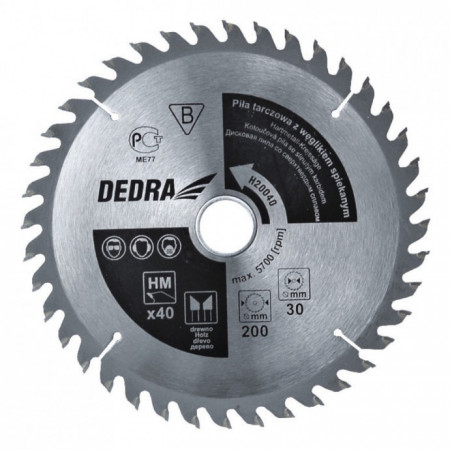 Disc circular pentru lemn , 160mm x 20mm , 48T , Dedra