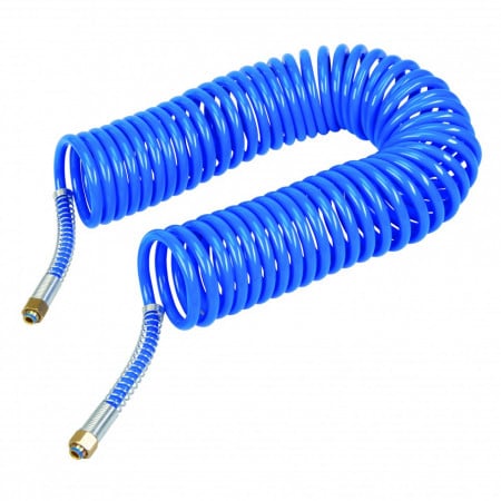 Furtun de aer spiralat pentru compresoare , 10M , Silverline Coiled Air Hose