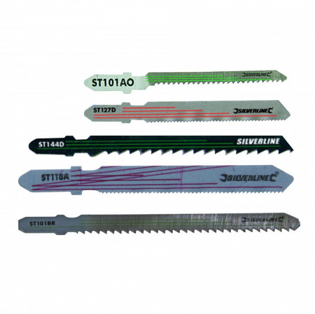 Lame fierastrau pendular , set 10 piese , Silverline Jigsaw Blade Set 10pce