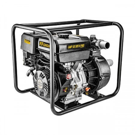 Motopompa pe benzina pentru apa curata, uz PROFESIONAL, 4T, 389cc, 30m/cub/ora, 2", inaltime aspiratie 90m, F.F.Group