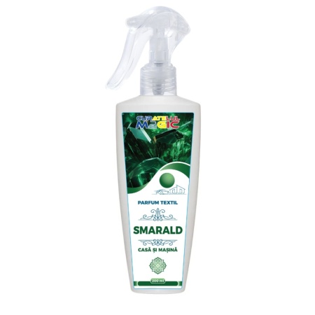 Parfum pentru textile si incaperi, 200ml, Smarald, Curatelul Magic