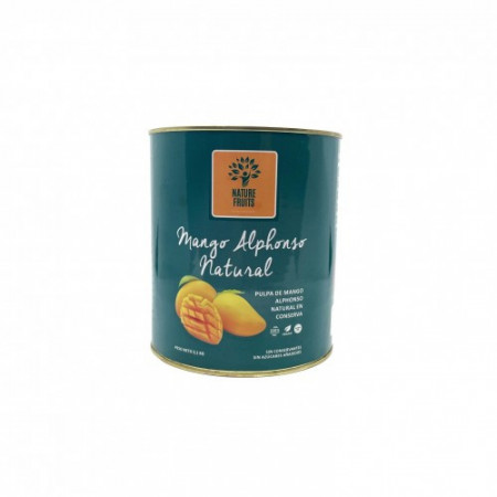 Pulpa de mango 100% natural pentru inghetata artizanala, smoothie, prajituri, 3.1Kg, Alphonso