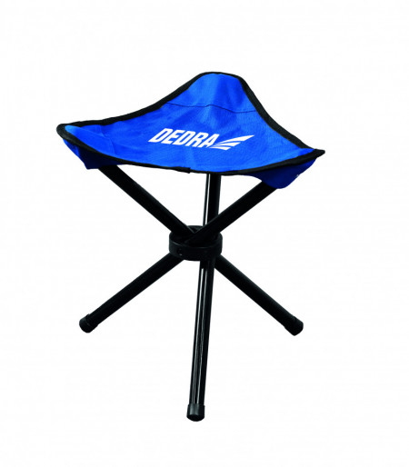Scaun camping, pescuit tip trepied, rabatabil, 30x30x35cm, albastru, Dedra
