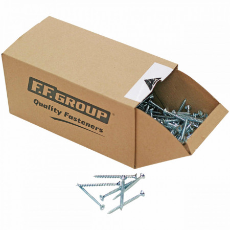 Set 1000 suruburi lemn, cap cruce, 4.5 x 20mm, F.F. GROUP