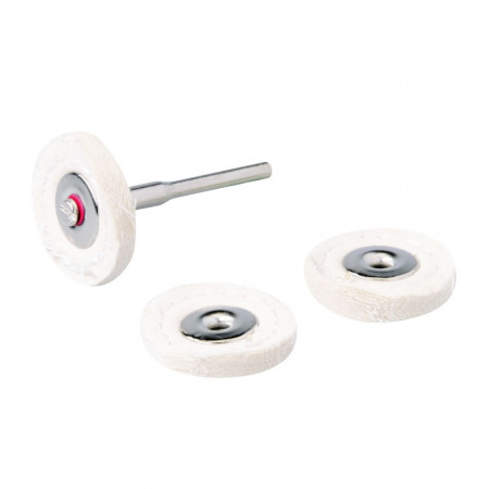 Set 3 discuri pasla pentru polisat mini - oberfreza, Silverline Rotary Tool Loose Leaf Buffing Wheel Kit 4pce