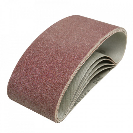 Set 5 benzi slefuitor cu banda, 75 x 457mm, grit 60, Silverline