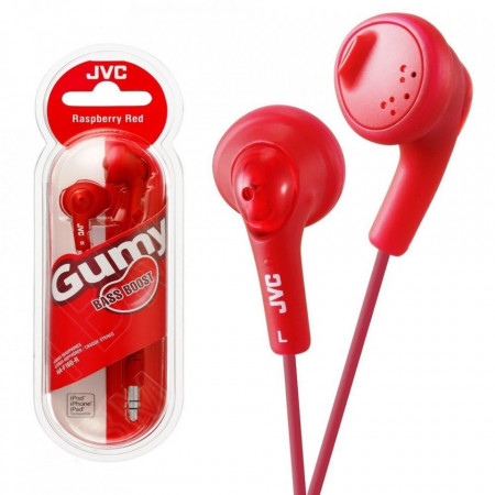 Casti audio In-ear , 1m, rosu raspberry, bass boost, JVC Gumy
