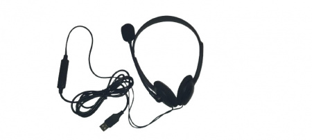 Casti light call center, stereo, conectare port USB - recunoastere automata, microfon, telecomanda pe fir, BULK, OEM